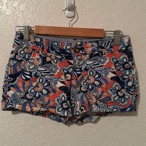 EUC Red Camel floral shorts size 7 juniors